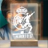 Lámpara con Diseño Personalizada Del Futbol R Madrid Personalizada De Fútbol Regalo Niño Fu Personalizado — Un diseño ideal, par