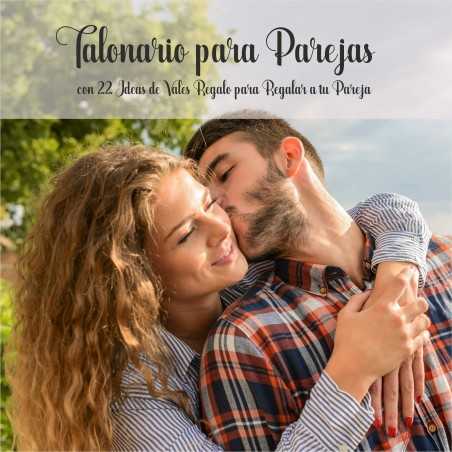 Talonario con Diseño Pareja 25 Val Romántico Y Original — Un diseño especial, para parejas románticas y detallistas