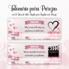Talonario con Diseño Pareja 25 Val Romántico Y Original — Un diseño especial, para parejas románticas y detallistas