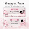 Talonario con Diseño Pareja 25 Val Romántico Y Original — Un diseño especial, para parejas románticas y detallistas