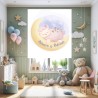 Estor Infantil con Diseño Ovejita Bebe Unisex Ideal Compartida Y Nombr Personalizado — Un diseño delicado y natural, para espaci