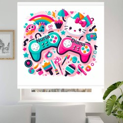 Estor con Diseño Dibujo Mando Play Gamer Gamer Infanti Personalizado — Un diseño increíble, para jóvenes gamers con estilo