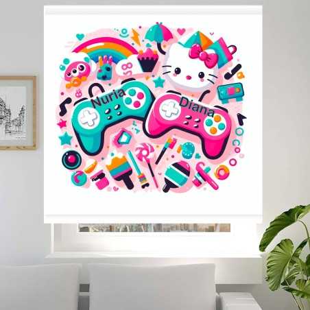 Estor con Diseño Dibujo Mando Play Gamer Gamer Infanti Personalizado — Un diseño increíble, para jóvenes gamers con estilo