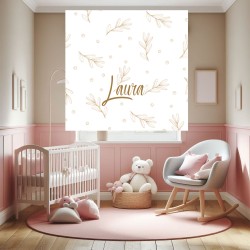 Estor Infantil con Diseño Flor 011 Flor I Personalizado — Un diseño delicado y natural, para espacios llenos de alegría y natura