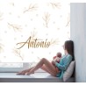 Estor Infantil con Diseño Flor 011 Flor I Personalizado — Un diseño delicado y natural, para espacios llenos de alegría y natura