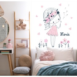 Estor con Diseño Iroa Diente De Leon Cortina Y Dibujo Ba Personalizado — Un diseño delicado y natural, para espacios llenos de a