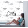 Estor Infantil con Diseño Nub 012 Niño Nube 012 Bebe Personalizado — Un diseño soñador y divertido, para decorar habitaciones in