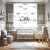 Estor Infantil con Diseño Nub 012 Niño Nube 012 Bebe Personalizado — Un diseño soñador y divertido, para decorar habitaciones in