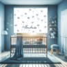 Estor Infantil con Diseño 001 Azul Cuarto Personalizado — Un diseño juguetón y divertido, para decorar habitaciones infantiles c