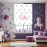 Estor con Diseño Unicornio 005 Arcoiri Enrollabl Personalizado — Un diseño adorable y divertido, ideal para niñas que sueñan des