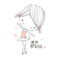Estores Infantiles Niña Personalizados Bailarina 010- Estores Infantiles dibujo Bailarina- Estor habitacion Niña Personalizab