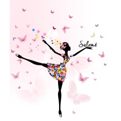 Estor con Diseño Bailarina 050 Bailarina O Juven Personalizado — Un diseño radiante y natural, para espacios llenos de alegría y