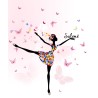 Estor con Diseño Bailarina 050 Bailarina O Juven Personalizado — Un diseño radiante y natural, para espacios llenos de alegría y