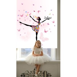 Estor con Diseño Bailarina 050 Bailarina O Juven Personalizado — Un diseño radiante y natural, para espacios llenos de alegría y
