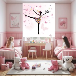 Estor con Diseño Bailarina 050 Bailarina O Juven Personalizado — Un diseño radiante y natural, para espacios llenos de alegría y