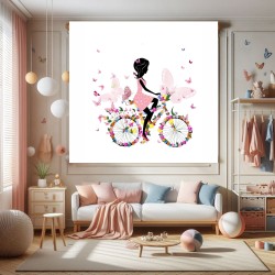 Estor Juvenil con Diseño Bicicleta 105 Bicicleta Enrollabl — Un diseño exuberante y natural, para espacios llenos de alegría y n