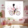 Estor Juvenil con Diseño Bicicleta 105 Bicicleta Enrollabl — Un diseño exuberante y natural, para espacios llenos de alegría y n