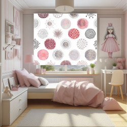 Estor Juvenil con Diseño Circulo 009 Ju — Un diseño encantador y natural, para espacios llenos de alegría y naturaleza