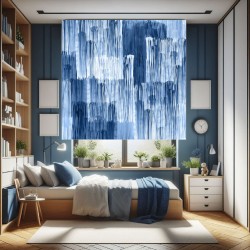 Estor Juvenil con Diseño Raya 004 Dormitorio Raya Abstra — Un diseño dinámico, para espacios con espíritu joven y moderno
