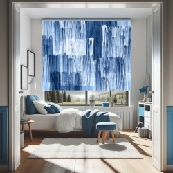 Estor Juvenil con Diseño Raya 004 Dormitorio Raya Abstra — Un diseño dinámico, para espacios con espíritu joven y moderno