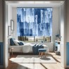 Estor Juvenil con Diseño Raya 004 Dormitorio Raya Abstra — Un diseño dinámico, para espacios con espíritu joven y moderno