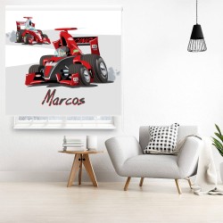 Estor Infantil con Diseño Coche Formula Uno 001 Coche Formula Uno P Personalizado — Un diseño fantástico y divertido, para futur