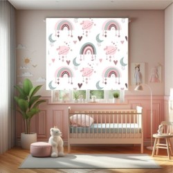 Estores Infantiles Niña Estampado Arcoiris 002- Estor para habitación infantil Niña- Estor infantil estampado Arcoiris