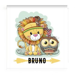 Estor Infantil con Diseño Animal Selva 001 Cortina Animal Selva Personalizado — Un diseño mágico y divertido, para decorar habit