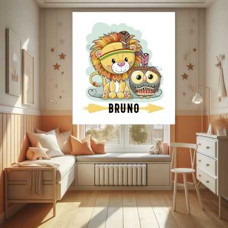Estor Infantil con Diseño Animal Selva 001 Cortina Animal Selva Personalizado — Un diseño mágico y divertido, para decorar habit