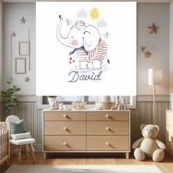 Estor con Diseño Animal Elefante 003 Personalizado — Un diseño espectacular, para un toque decorativo único y especial