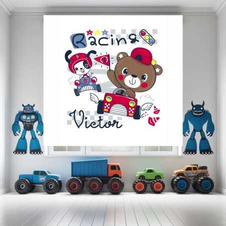 Estores Infantiles Personalizados - Estores Infantiles Niño Coches 005