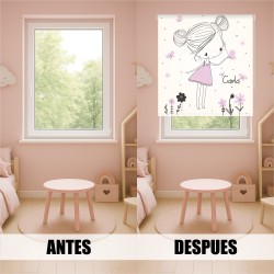 Estores Infantiles Personalizados Iroa Mariposas