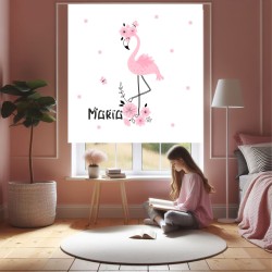 Estor Flamenco Personalizado — Un diseño radiante y natural, para espacios llenos de alegría y naturaleza