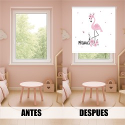 Estores Infantiles Niña Personalizados Flamenco