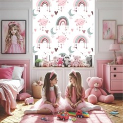  Estores Infantiles Niña Estampado Arcoiris 002- Estor para habitación infantil Niña- Estor infantil estampado Arcoiris