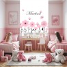 Estores Infantiles Niña Personalizados Flores Niña 004