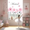 Estores Infantiles Niña Personalizados Flores Niña 004