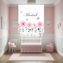 Estor con Diseño Flor 004 Personalizado — Un diseño exuberante y natural, para espacios llenos de alegría y naturaleza
