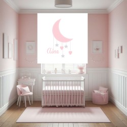 Estor con Diseño Luna 001 Personalizado — Un diseño precioso, para niñas con gran imaginación