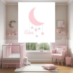 Estor con Diseño Luna 001 Personalizado — Un diseño precioso, para niñas con gran imaginación