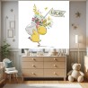 Estor con Diseño Animal Patito Cortina Y Bebe Personalizado — Un diseño encantador y natural, para espacios llenos de alegría y 