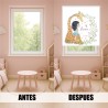 Estor Infantil con Diseño Jirafa 02 Dibujo Animal Personalizado — Un diseño fresco y natural, para espacios llenos de alegría y 