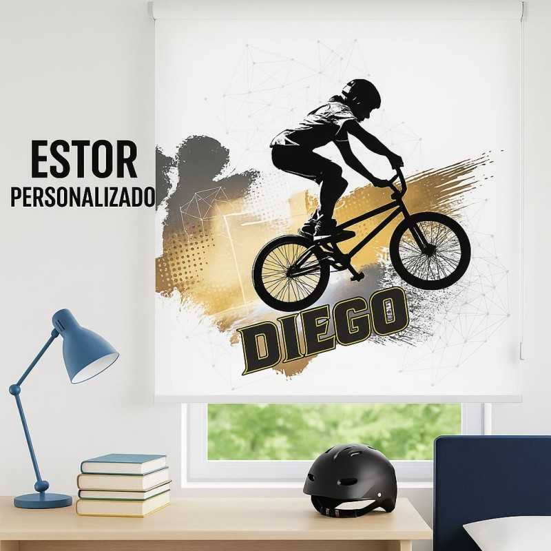 Estores Juveniles Personalizados Trial Bike 002 Estores Juveniles Personalizados Trial Bike 002