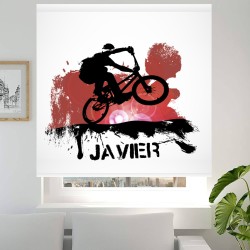 Estor con Diseño Trial Bike 004 Personalizado — Un diseño elegante, para un toque decorativo único y especial