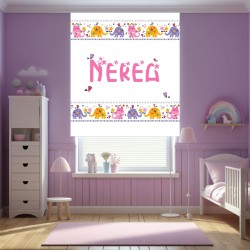 Estores infantiles niño. Estor estampado Infantil Nubes y Luna . Estor cuarto bebe. Estor niños habitación infantil