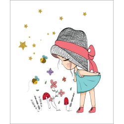 Estor Enrollable Infantil Niña Flores y Estrellas | Estores Iroa