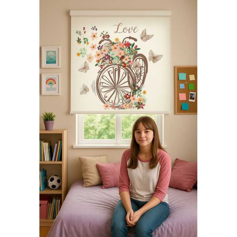 Estores Decorativo Bicicleta 240