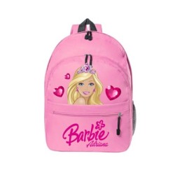 Mochila escolar infantil Barbie 03 personalizada