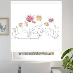 Estores Cocina Estampado Tulipanes 205