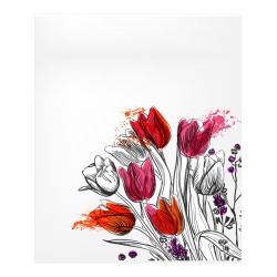 Estores Cocina Estampado Tulipanes 204